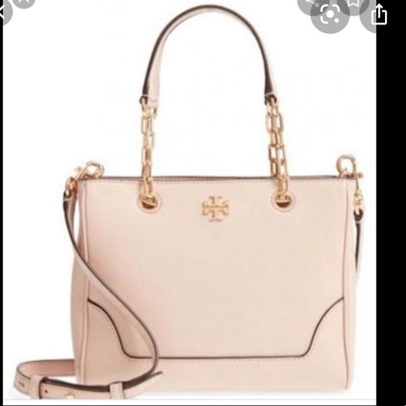 Tory Burch Shoulder tote - Carter Small Convertible Tote in Shell Pink - Picture 2 of 14
